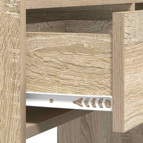 vidaXL Τραπέζι κονσόλας Sonoma Δρυς 90 x 35 x 80 εκ Επεξεργασμένο Ξύλο