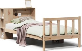 vidaXL Κρεβάτι Βιβλιοθήκη Χωρίς Στρώμα 100x200 εκ. Μασίφ Ξύλο Πεύκο