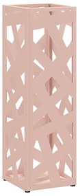 vidaXL Σχέδιο & βάση αποθήκευσης Ροζ 15.5 x 15.5 x 49 εκ Ατσάλι