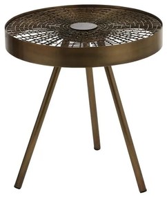 Supergreens Τραπέζι Βοηθητικό Σιδερένιο Μπορντώ 40x40x42 εκ.