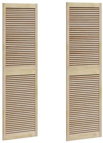 vidaXL Πόρτα Ντουλάπας με πόρτα 2 pcs Φυσικό 140.5 x 2.1 x 49.5 cm