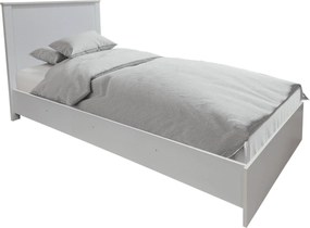 Σετ Κρεβατοκάμαρας Athos λευκό με Κρεβάτι 90x190εκ Σετ 3τεμ