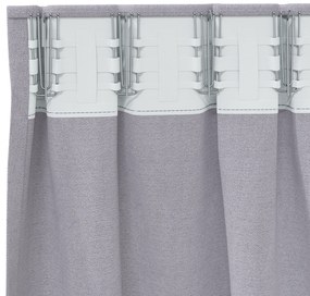 vidaXL Κουρτίνες 2 pcs Μεταλλικό Γκρι 225 x 140 εκ. Πολυεστέρας