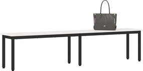 vidaXL παγκάκι Λευκό 200 x 35 x 45 εκ Στερεά ξυλεία πεύκου