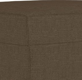 vidaXL Πάγκος Καφέ 100x35x41 εκ. Υφασμάτινος