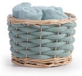 Λαβέτες Borra Σε Καλαθάκι (Σετ 5τμχ) Aqua Nef-Nef Homeware Σετ Πετσέτες 30x30cm 100% Βαμβάκι