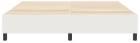 vidaXL Κρεβάτι Box Spring Κρεμ Σούπερ Κινγκ Με Καπιτονέ Ύφασμα