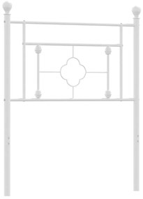 vidaXL Ανταλλακτικό κεφαλάρι Λευκό 75 εκ. Μεταλλικό