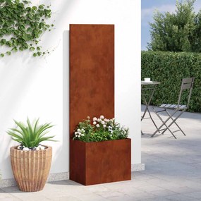 vidaXL Οθόνη Ιδιωτικότητας Κήπου Σκ rusty 50 x 32 x 150 εκ