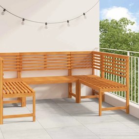 vidaXL Σετ Παγκάκι Κήπου 5 pcs Καφέ Μασίφ ξύλο ακακίας