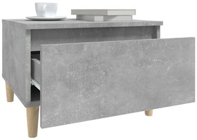 vidaXL Τραπέζι Βοηθητικό Γκρι Σκυροδ. 50x46x35 εκ. Επεξεργασμένο Ξύλο
