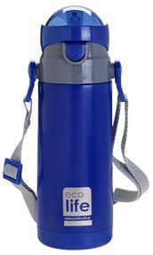 Ecolife Θερμός Παιδικός Kids Thermos 400ml Navy Blue 33-BO-2989