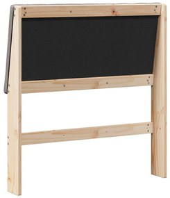 vidaXL Ταπετσαρισμένο κεφαλάρι Taupe 90 cm Στερεά ξυλεία πεύκου