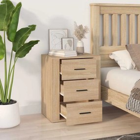 VidaXL Κομοδίνο Sonoma Δρυς 50x36x60 εκ. από Επεξεργασμένο Ξύλο