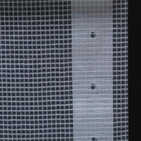 vidaXL Μουσαμάς με Ύφανση Leno Λευκός 3 x 2 μ. 260 γρ./μ²