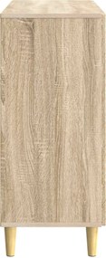 vidaXL Πλαϊνό γραφείο Sonoma Δρυς 89 x 34,5 x 80 εκ Επεξεργασμένο Ξύλο