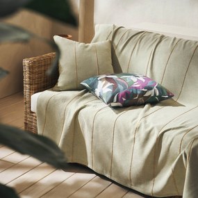 Ριχτάρι Τριθέσιου Καναπέ (180x310) Gofis Home Rabia Green/Mustard 321/11