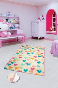 Carpet (140 x 190) Hearts Multicolor
