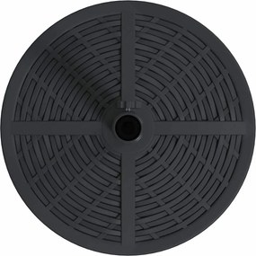 vidaXL Βάση ομπρέλας Art Deco Μαύρο Ø 45 x 39,5 εκ Σίδερο