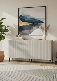 Console Zeynep 150 - White, Travertine White
Travertine