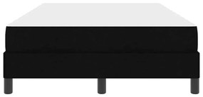 vidaXL Κρεβάτι με ελατήρια με στρώμα Μαύρο 120 x 200 cm ύφασμα