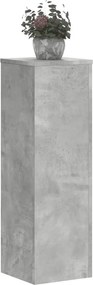 vidaXL Βάσεις Φυτών 2 τεμ. Γκρι Σκυρ. 25x25x80 εκ. Επεξεργασμένο Ξύλο