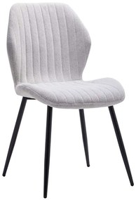 Καρέκλα Fersity 101-000087 48x56,5x85,5cm White Μέταλλο,Ύφασμα