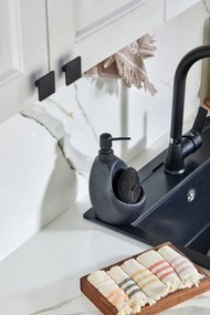 Stewehome κεραμική υγρή σαπουνοθήκη με σφουγγαροθήκη