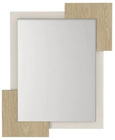 Καθρέπτης Τοίχου Selinos 0265930 65x2,2x85cm Rota Oak-Sandstone Μοριοσανίδα, Μελαμίνη