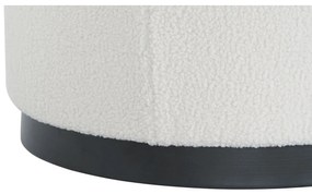 Υποπόδια DKD Home Decor Λευκό Μαύρο πολυεστέρας Ξύλο MDF Scandi 60 x 60 x 45 cm (3 Μονάδες)