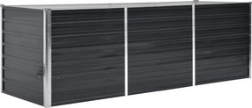 VidaXL Ζαρντινιέρα Υπερυψωμένη Ανθρακί 240x80x77 εκ. Γαλβαν. Χάλυβας