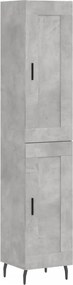 vidaXL Ντουλάπι Γκρι Σκυροδέματος 34,5x34x180 εκ. Επεξεργασμένο Ξύλο
