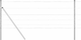 vidaXL Στύλος Περιφράξεων Γαλβανισμένο 50 x 0,8 m Ατσάλι