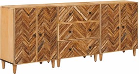 vidaXL Ντουλάπες Αποθήκευσης 3 τμχ. 60 x 33,5 x 75 εκ.