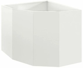 vidaXL Γωνιακό Ροδόδεντρο Λευκό 60 x 60 x 50 εκ Ατσάλι