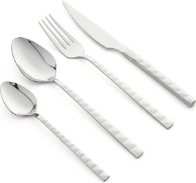 Σετ Μαχαιροπίρουνα από Ανοξείδωτο Ατσάλι (24 τεμάχια) d97 Silver