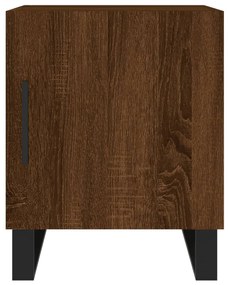 vidaXL Κομοδίνα 2 τεμ. Καφέ Δρυς 40 x 40 x 50 εκ. από Επεξεργ. Ξύλο