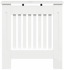 vidaXL Καπάκι Καλοριφέρ Υψηλής γυαλάδας λευκό 78 x 19 x 81,5 cm