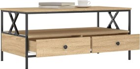 vidaXL Τραπεζάκι Σαλονιού Sonoma Δρυς 100 x 51 x 45 εκ. Επεξεργ. Ξύλο
