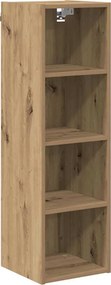 vidaXL Κρεμαστό ντουλάπι με αποθήκευση Artisan Oak 30 x 29,5 x 100 εκ.
