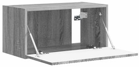 vidaXL Ντουλάπι Τηλεόρασης Τοίχου Γκρίζο Σονομα 60 x 31 x 29.5 εκ