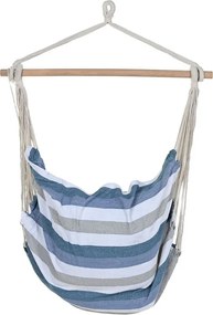 Αιώρα DKD Home Decor Ρίγες Μπλε Λευκό (100 x 60 x 135 cm)