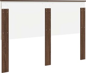 vidaXL Κεφαλάρι με κεφαλάρι Καφέ δρυς 150 cm Επεξεργασμένο ξύλο