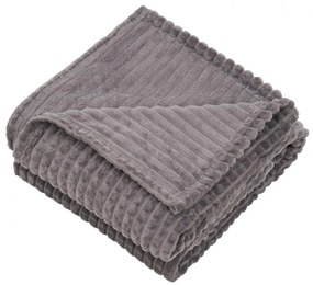 Heinner HR-BLK200-FLN Κουβέρτα Fleece Διπλή 200x220εκ. Γκρι