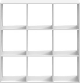 vidaXL Βιβλιοθήκη Λευκή 102x32x102 εκ. από Επεξεργασμένο Ξύλο