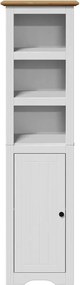 vidaXL Ντουλάπι μπάνιου BODO Λευκό και καφέ 44x30x160 cm