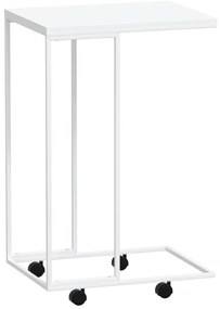 vidaXL Βοηθητικό Τραπέζι με Ρόδες Λευκό 40x30x63,5 εκ. Επεξεργ. Ξύλο