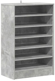 vidaXL Παπουτσοθήκη Γκρι Σκυροδέματος 60 x 35 x 92 εκ. από Επεξ. Ξύλο