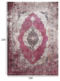 Χαλί σαλονιού Vintage C7675.08 Josiane με Κρόσια Κόκκινο 160x230 εκ. 160x230x1 εκ.