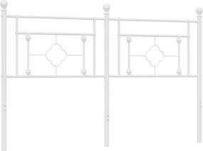 vidaXL Ανταλλακτικό κεφαλάρι Λευκό 150 εκ. Μεταλλικό